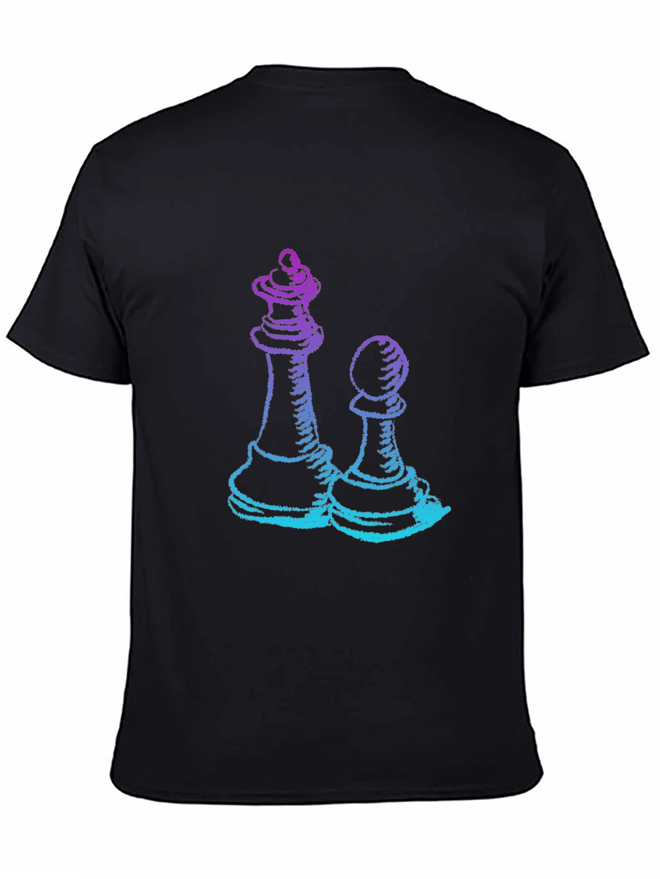 Chess Queen & Pawn Graphic Tee - Game On!
