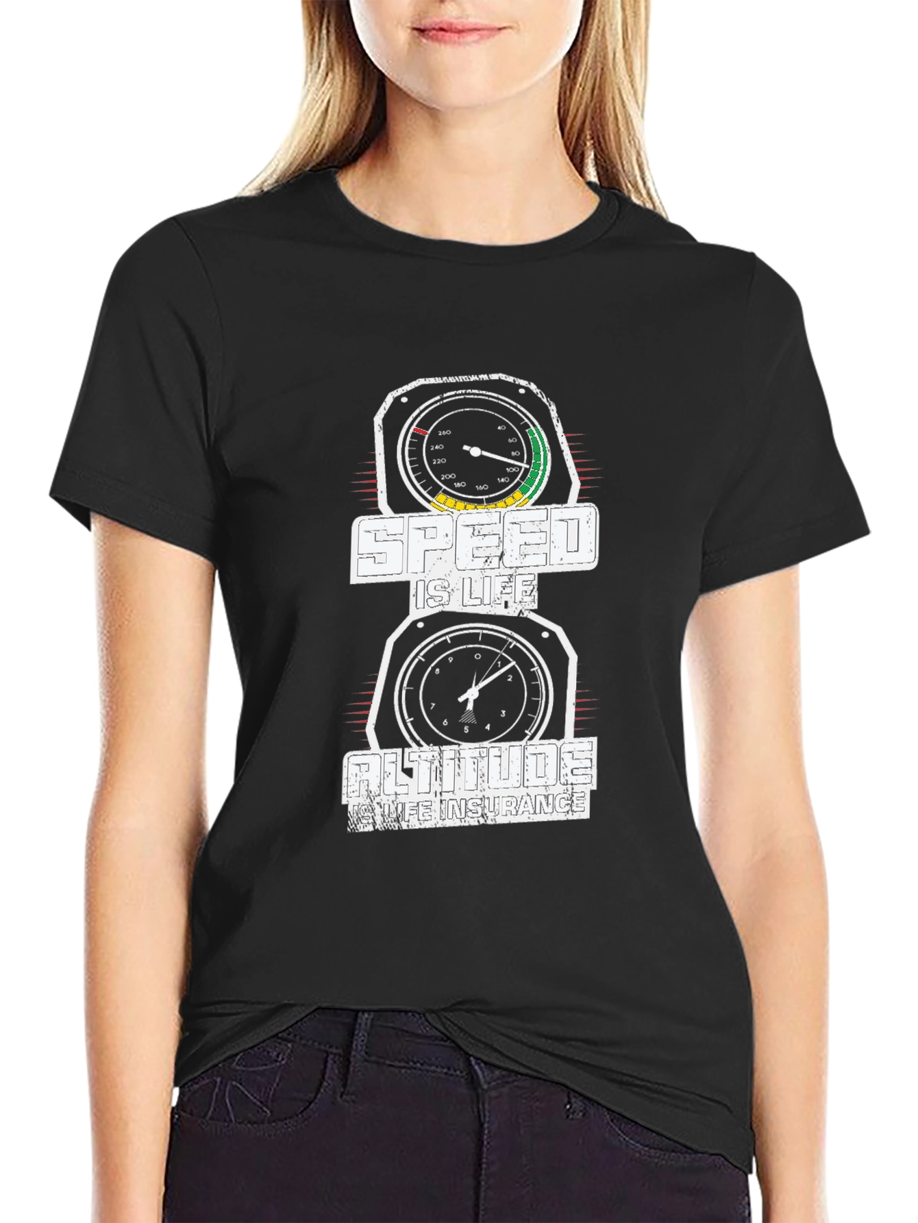 Speed is Life Altitude is Life Insurance T-Shirt