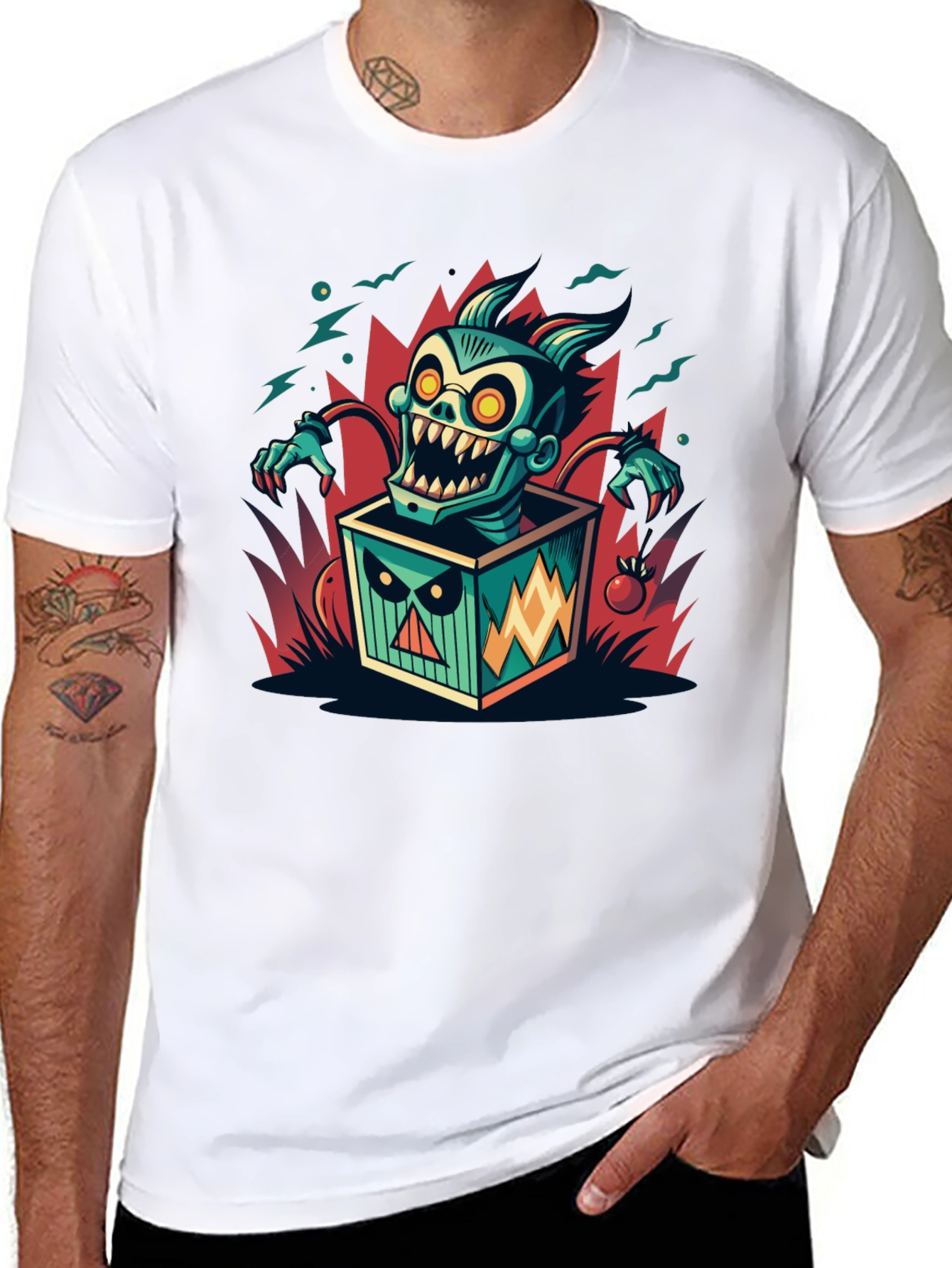 Jack-in-the-Box Monster Graphic T-Shirt