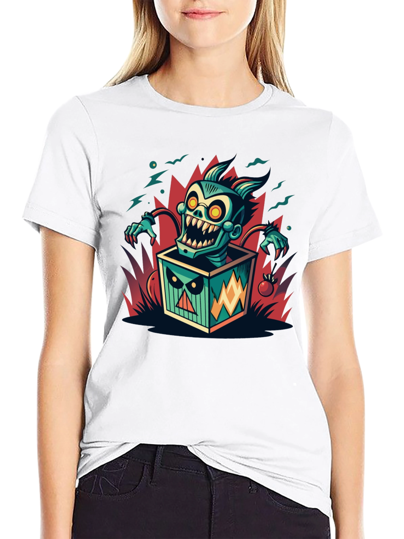 Jack-in-the-Box Monster Graphic T-Shirt