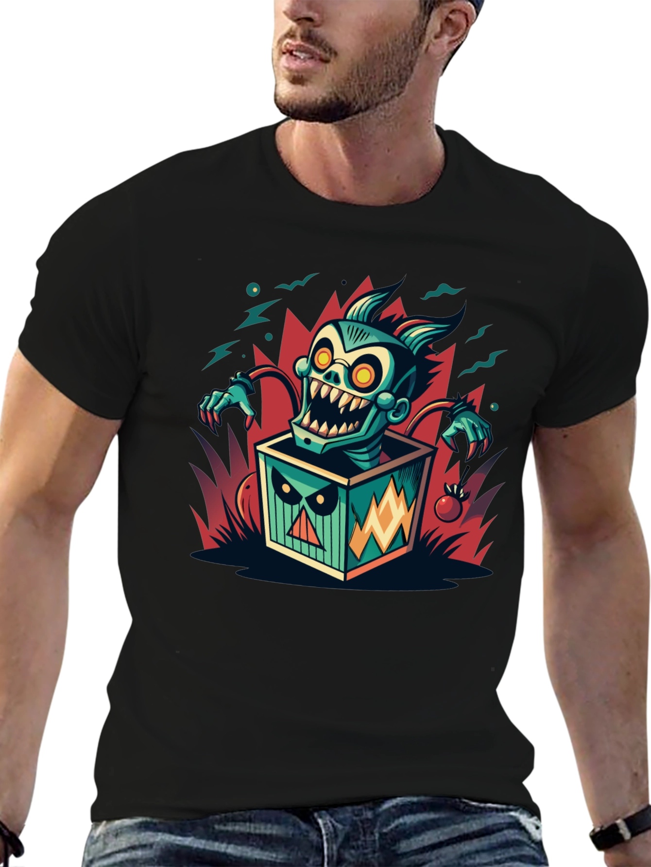 Jack-in-the-Box Monster Graphic T-Shirt