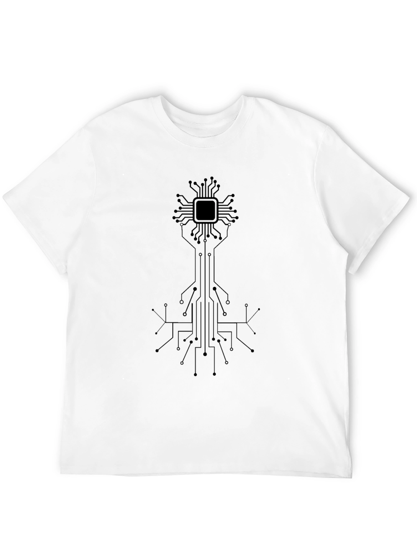 Tech Circuit Board Graphic T-Shirt