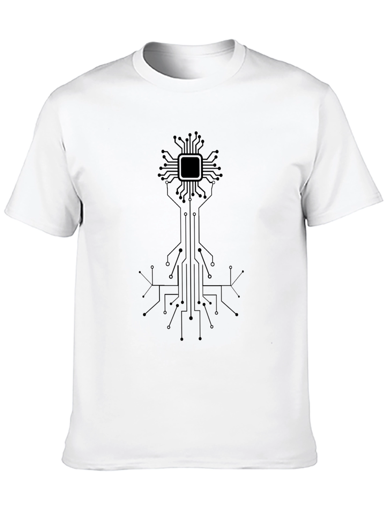 Tech Circuit Board Graphic T-Shirt