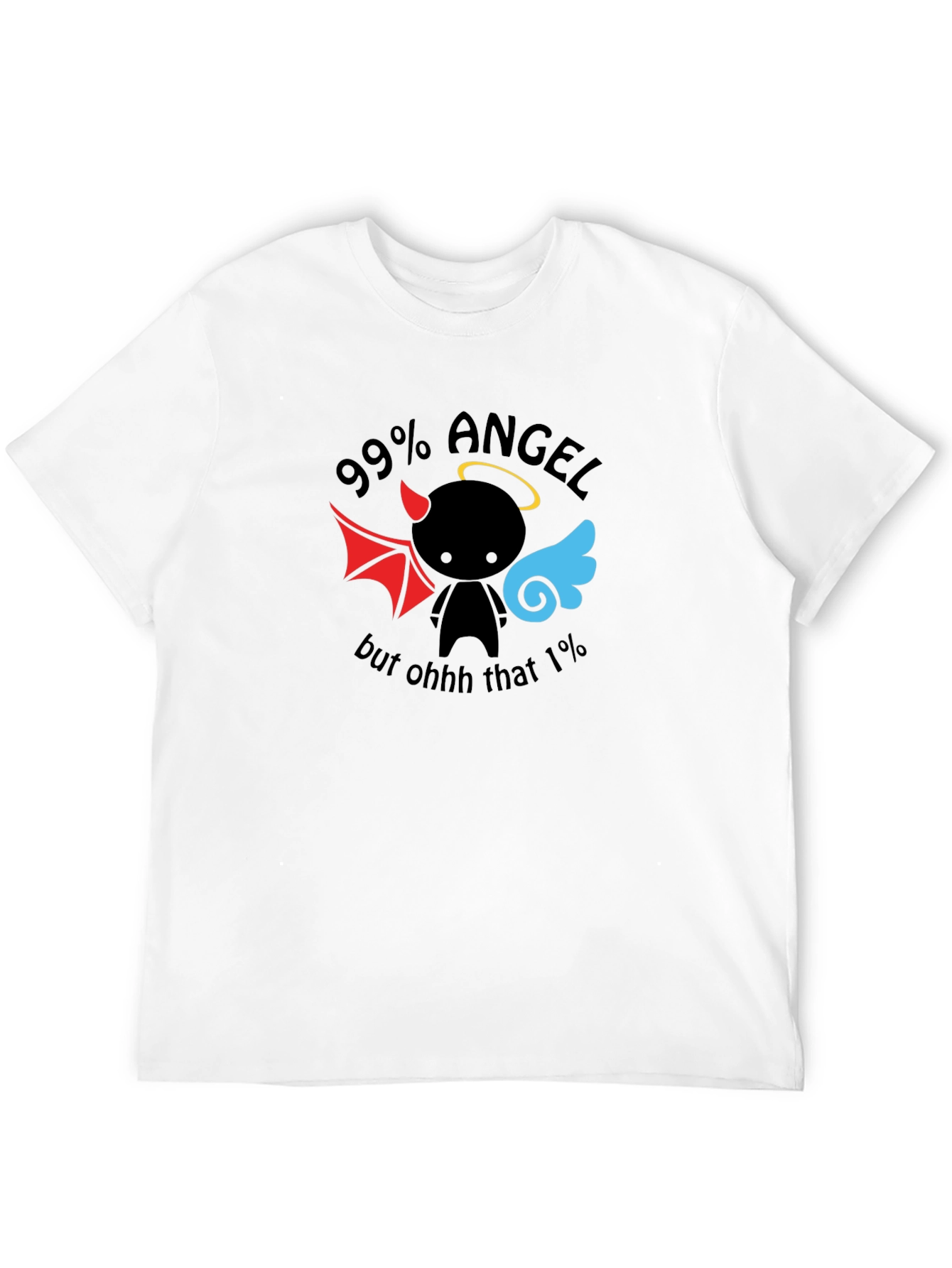 99% Angel Funny Graphic T-Shirt