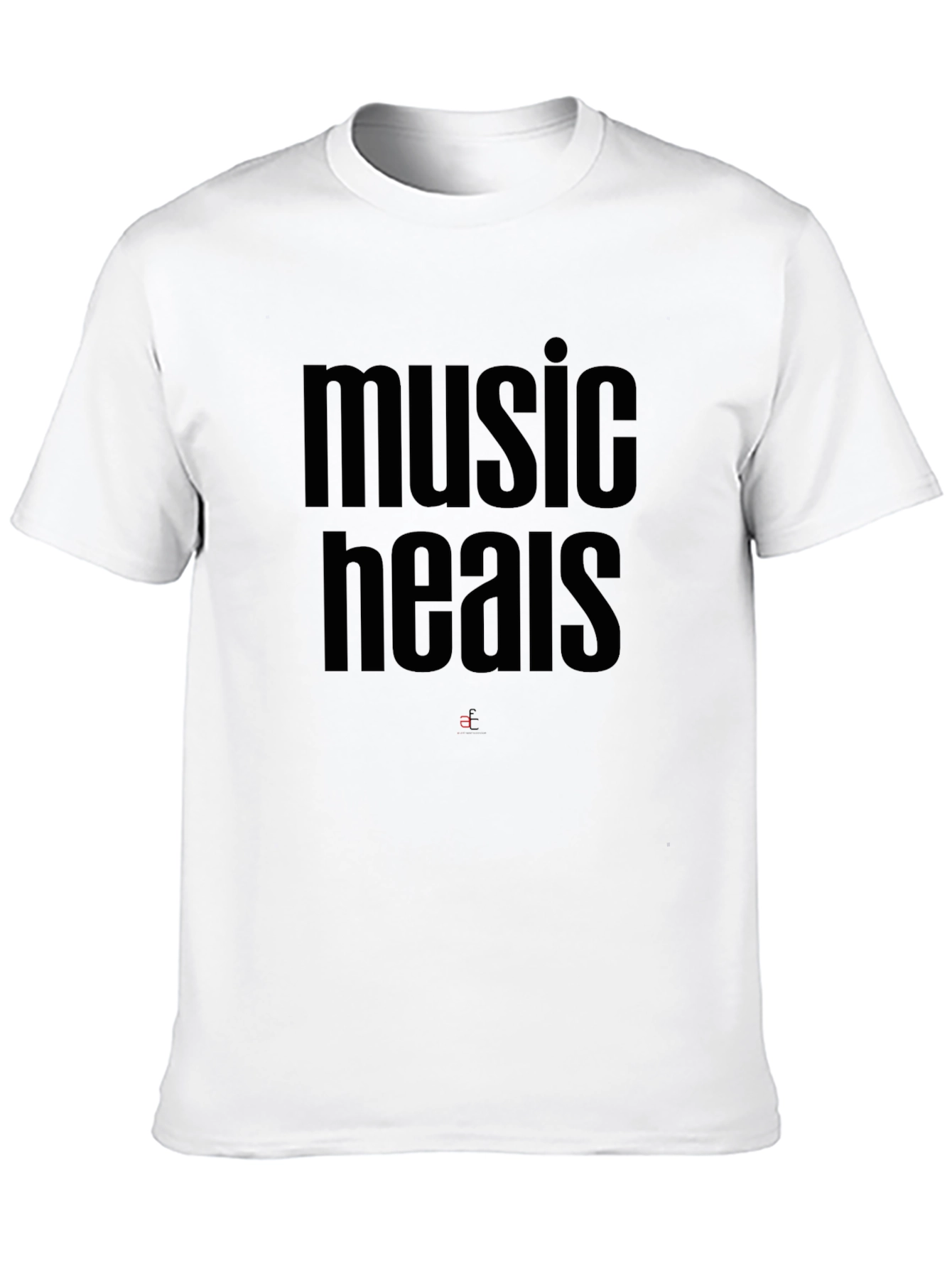 Music Heals Black Graphic Tee - Stylish Comfort