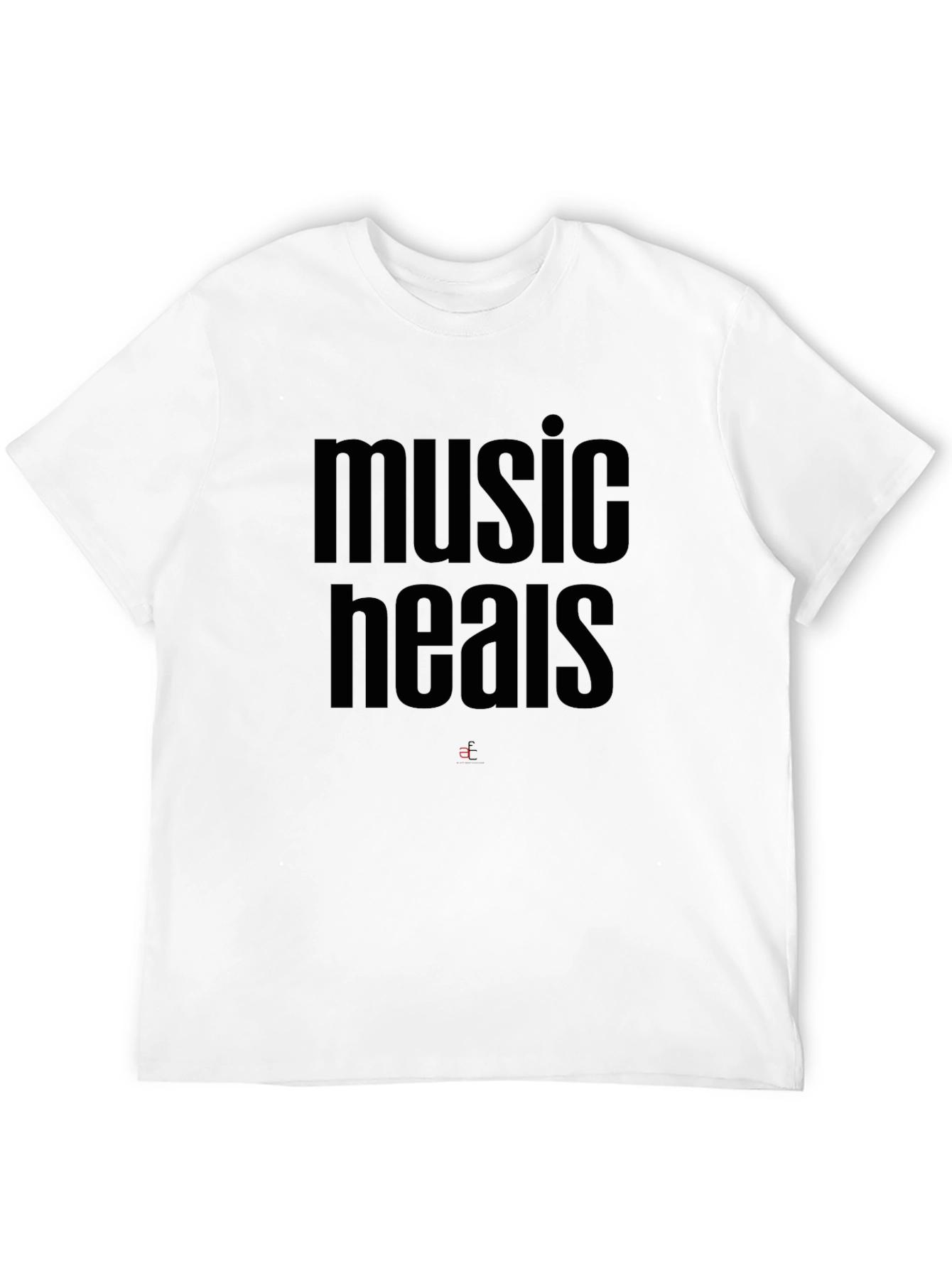 Music Heals Black Graphic Tee - Stylish Comfort
