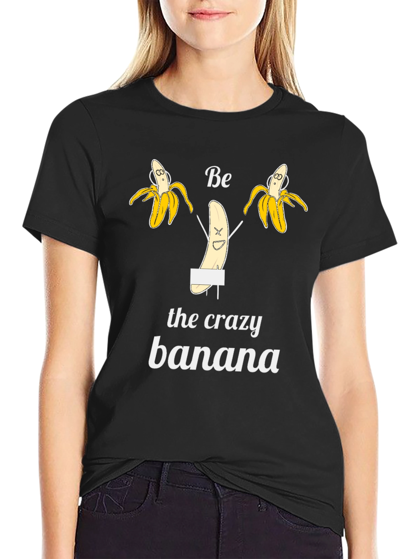 Be the Crazy Banana Black T-Shirt