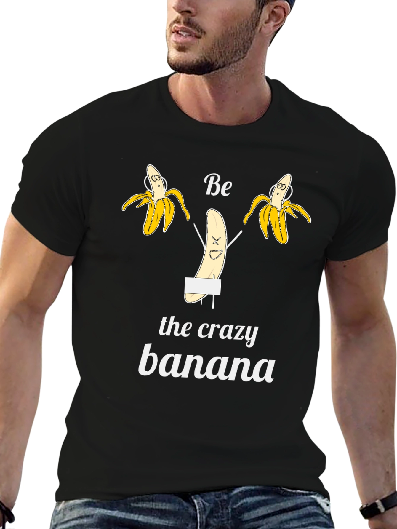 Be the Crazy Banana Black T-Shirt