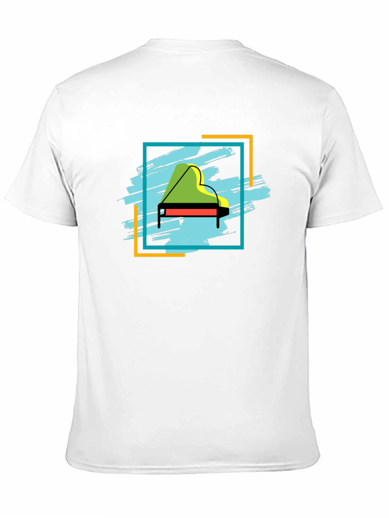 Piano Graphic Tee - Stylish Music Lover T-Shirt