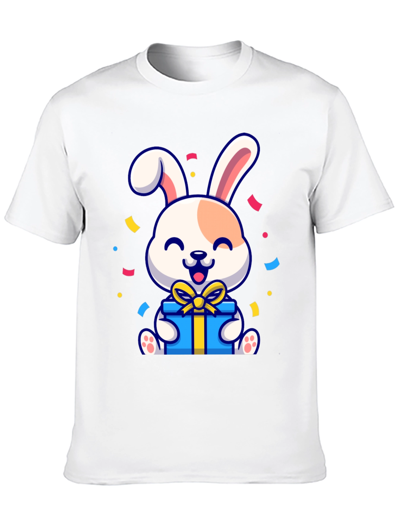 Cute Bunny Holding Gift T-Shirt