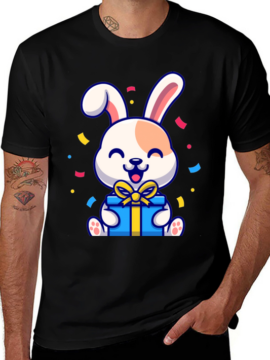 Cute Bunny Holding Gift T-Shirt