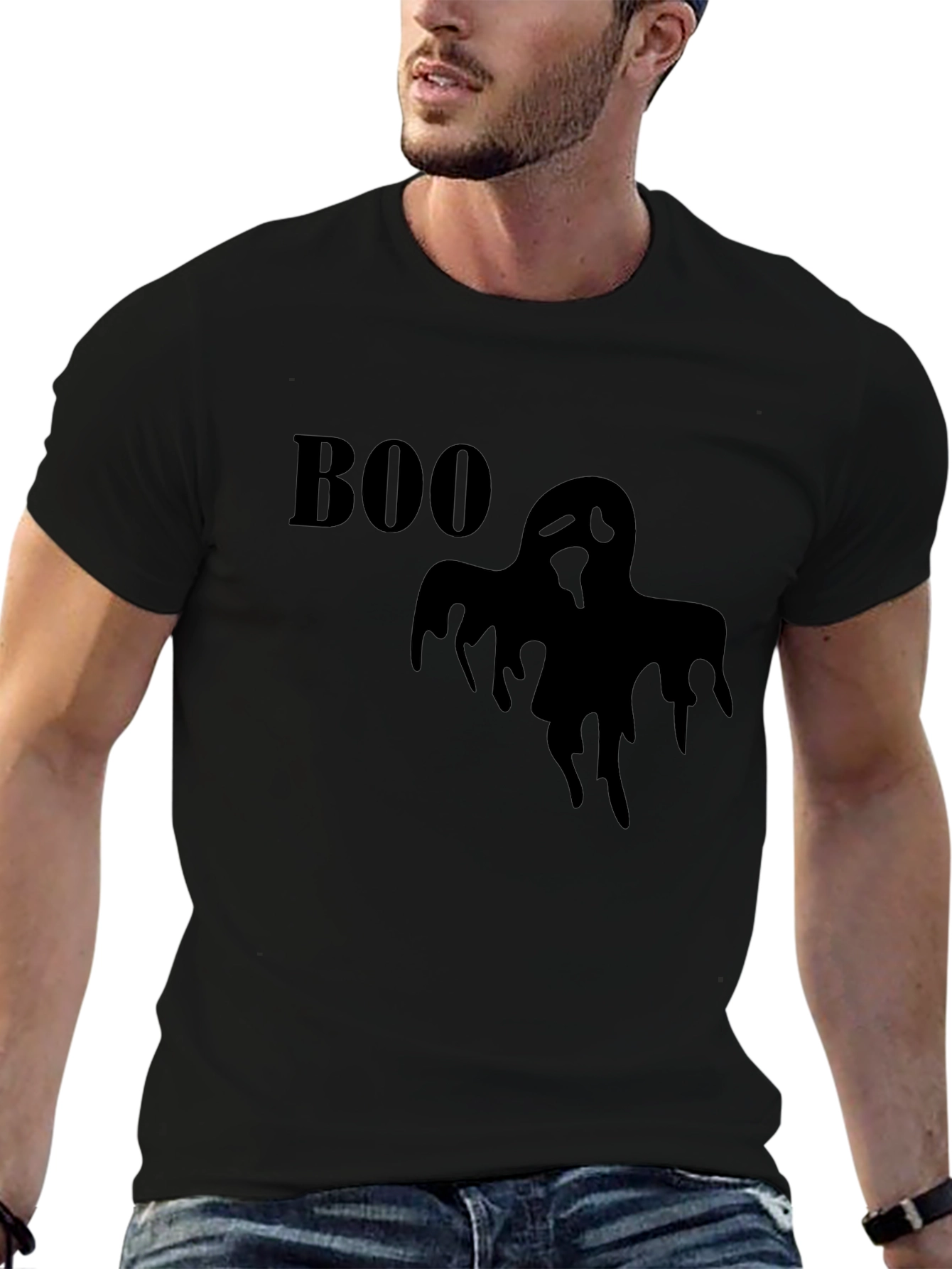 Spooky Boo Ghost T-Shirt - Halloween Graphic Tee