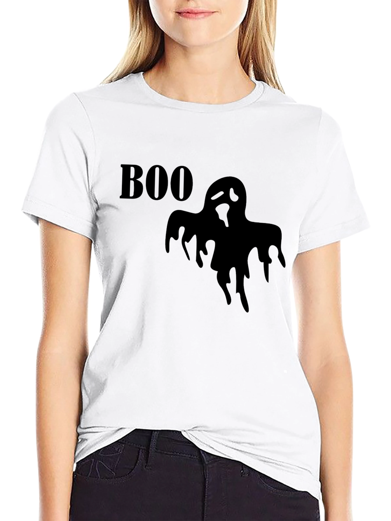 Spooky Boo Ghost T-Shirt - Halloween Graphic Tee