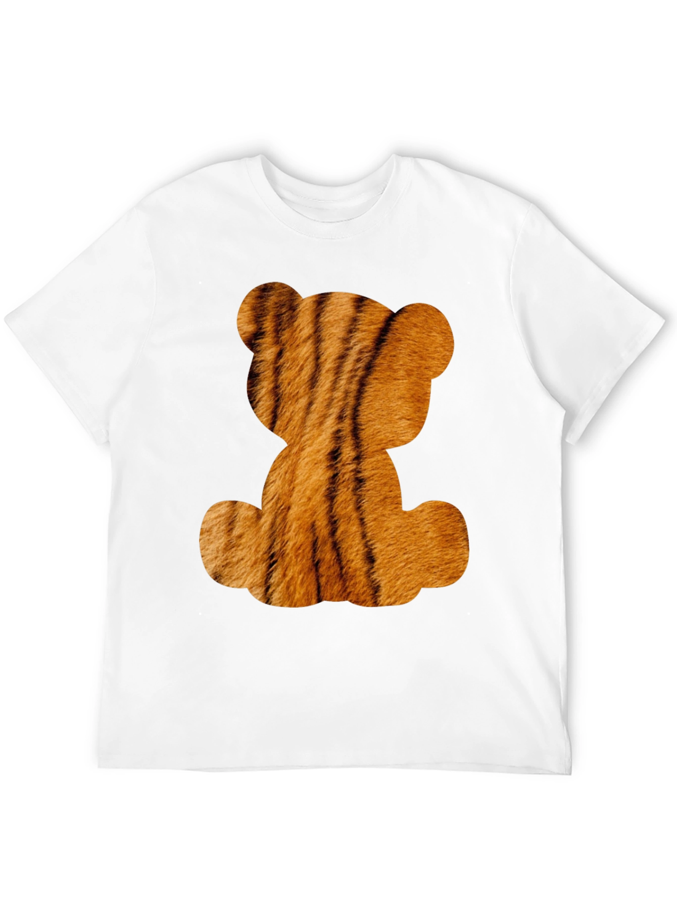 Tiger Teddy Bear Graphic Black T-Shirt