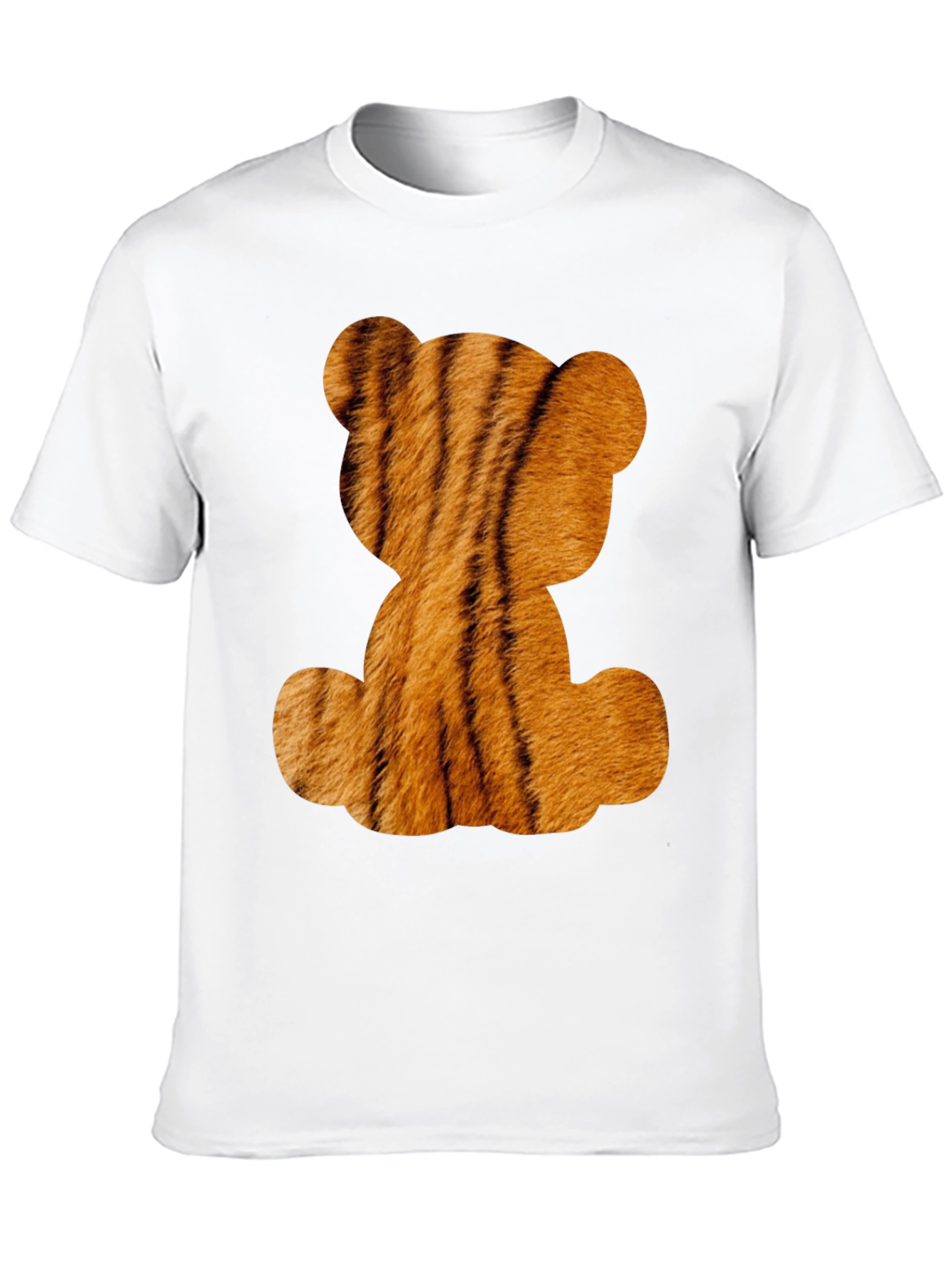 Tiger Teddy Bear Graphic Black T-Shirt