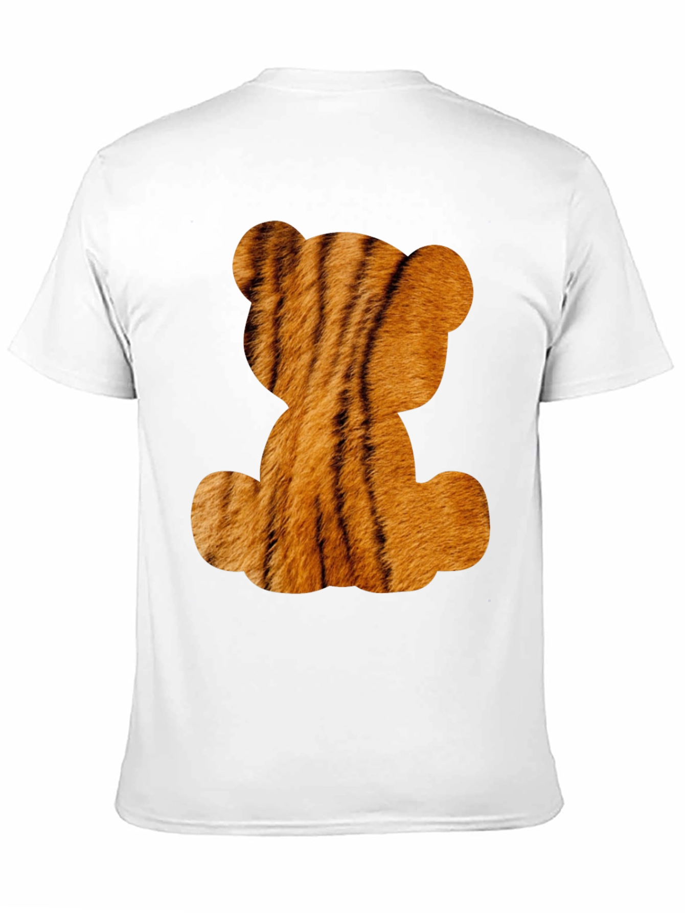 Tiger Teddy Bear Graphic Black T-Shirt