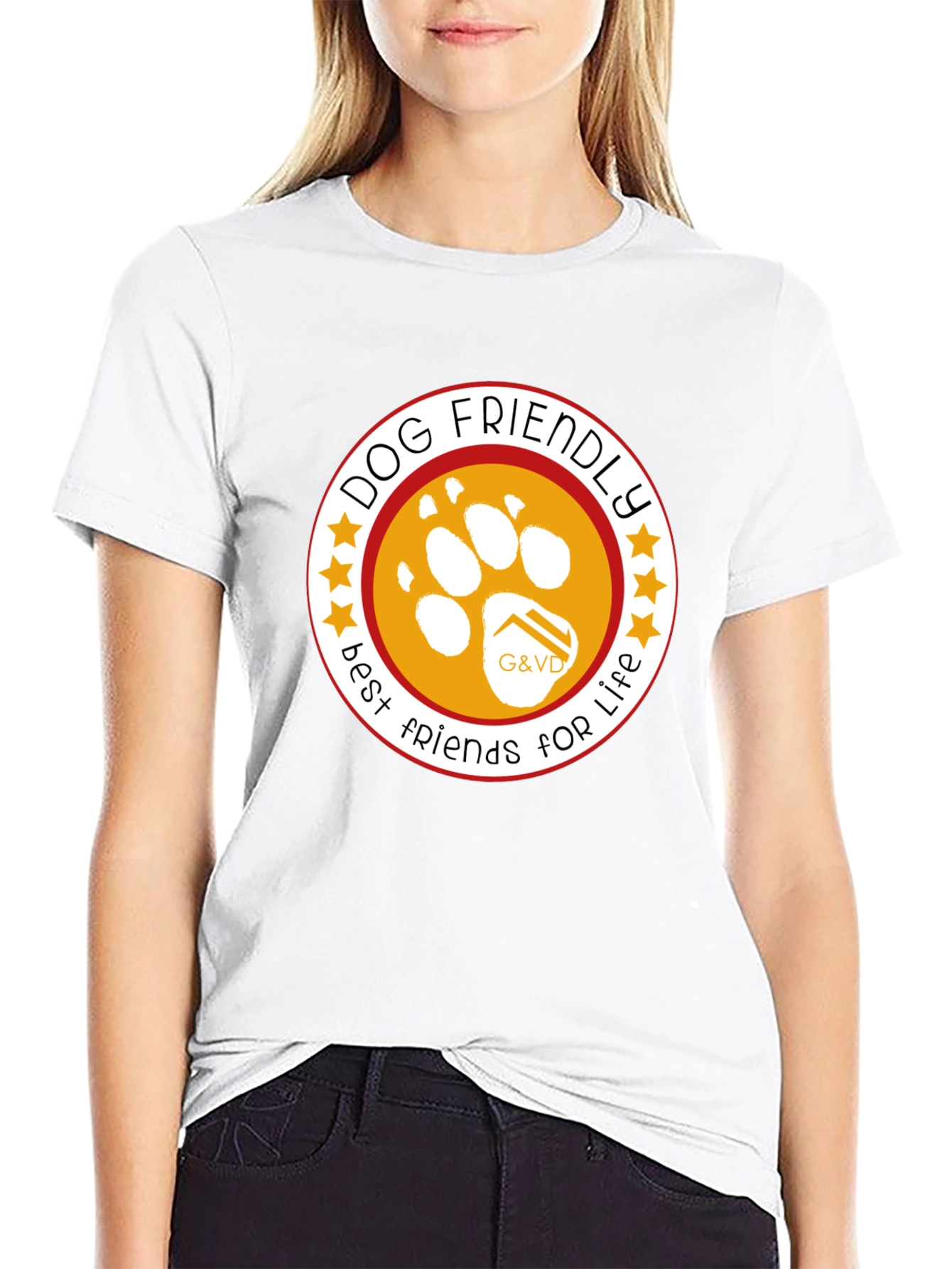 Dog Friendly Best Friends For Life Black T-Shirt