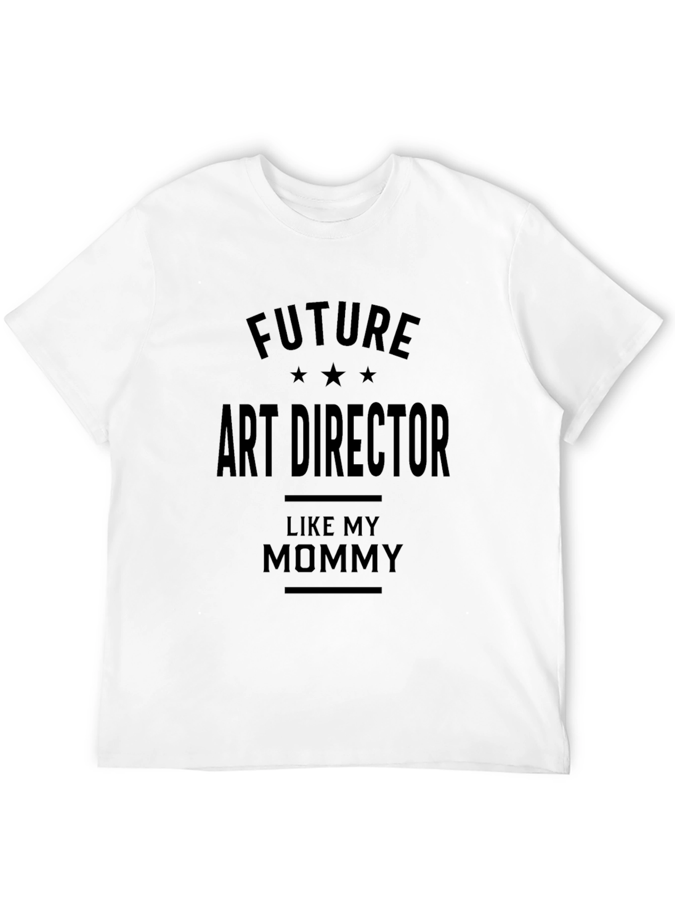 Future Art Director Like My Mommy Black T-Shirt