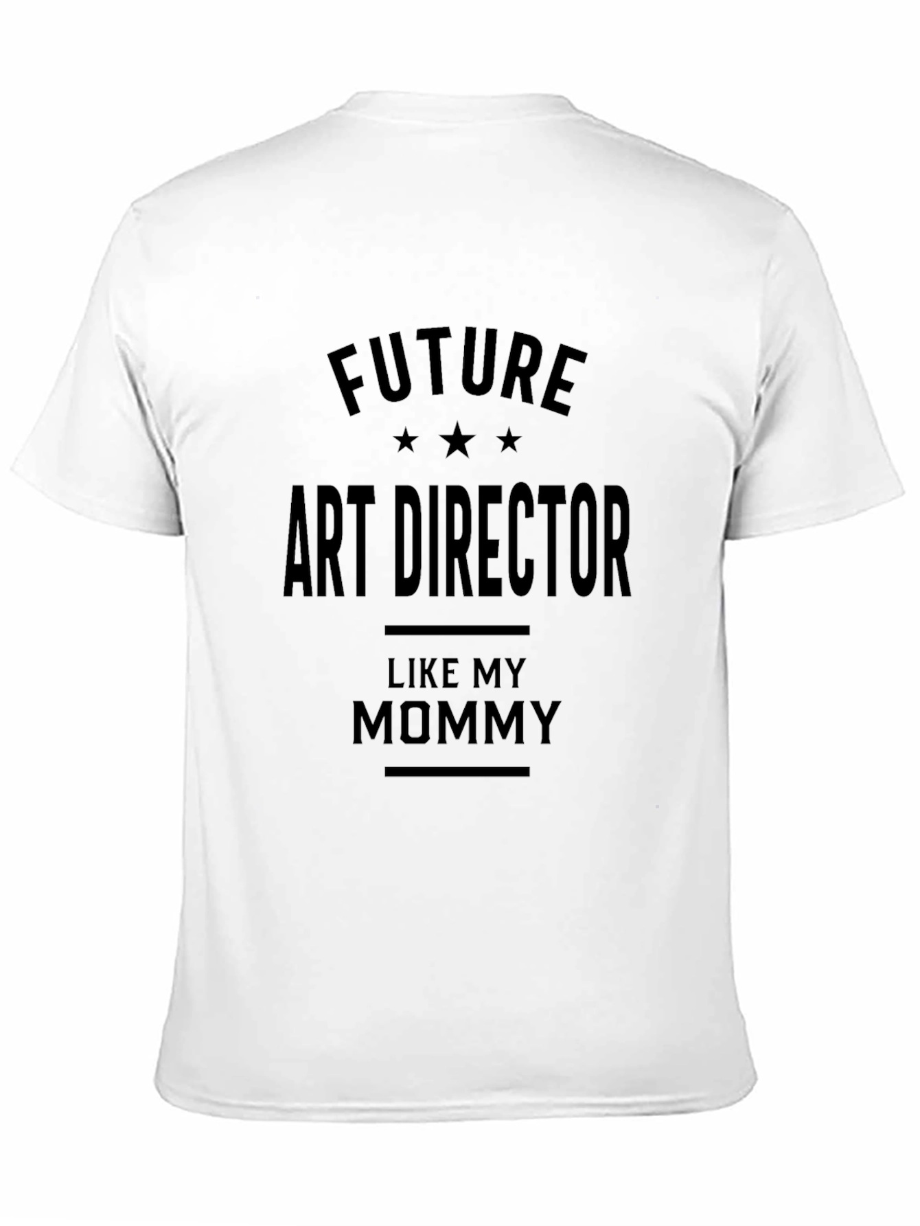 Future Art Director Like My Mommy Black T-Shirt
