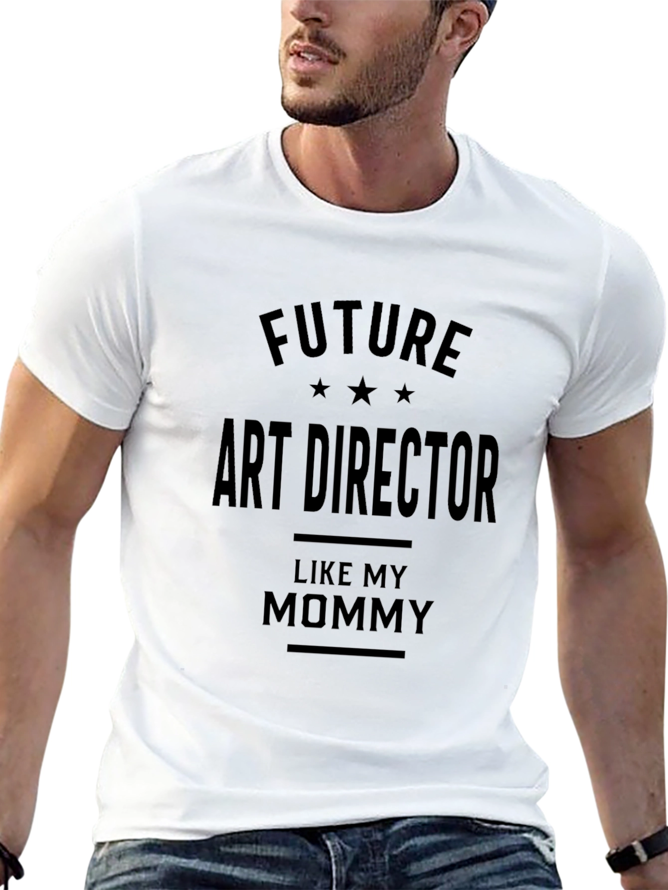 Future Art Director Like My Mommy Black T-Shirt