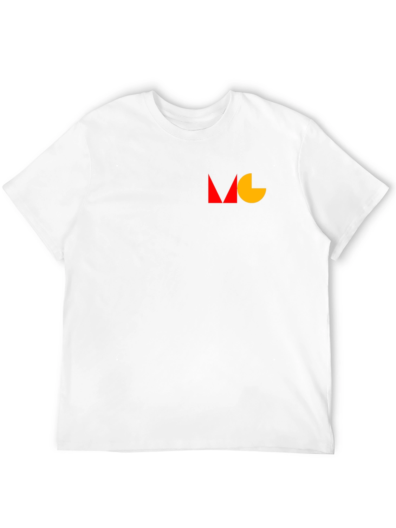 Modern Geometric Tee - Black Cotton Blend