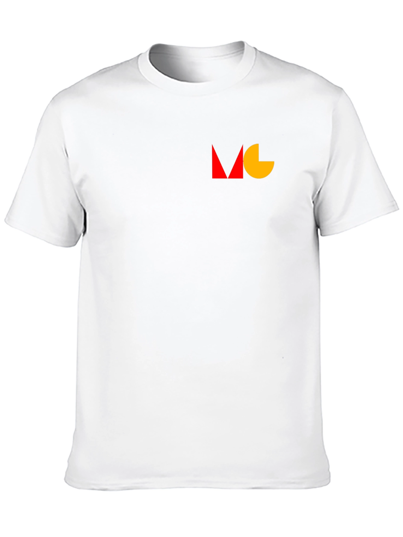Modern Geometric Tee - Black Cotton Blend