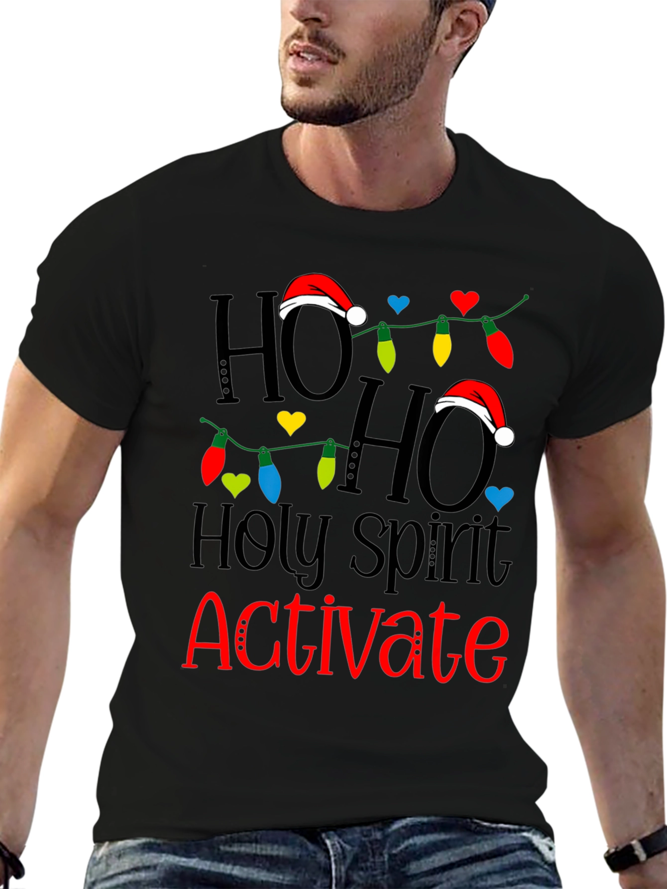 Ho Ho Holy Spirit Activate Christmas T-Shirt