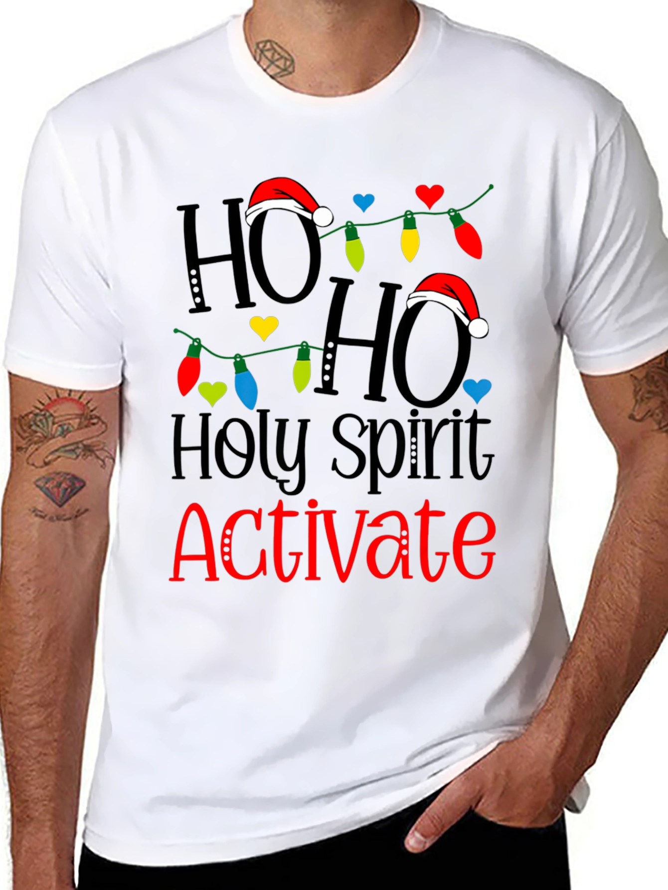 Ho Ho Holy Spirit Activate Christmas T-Shirt