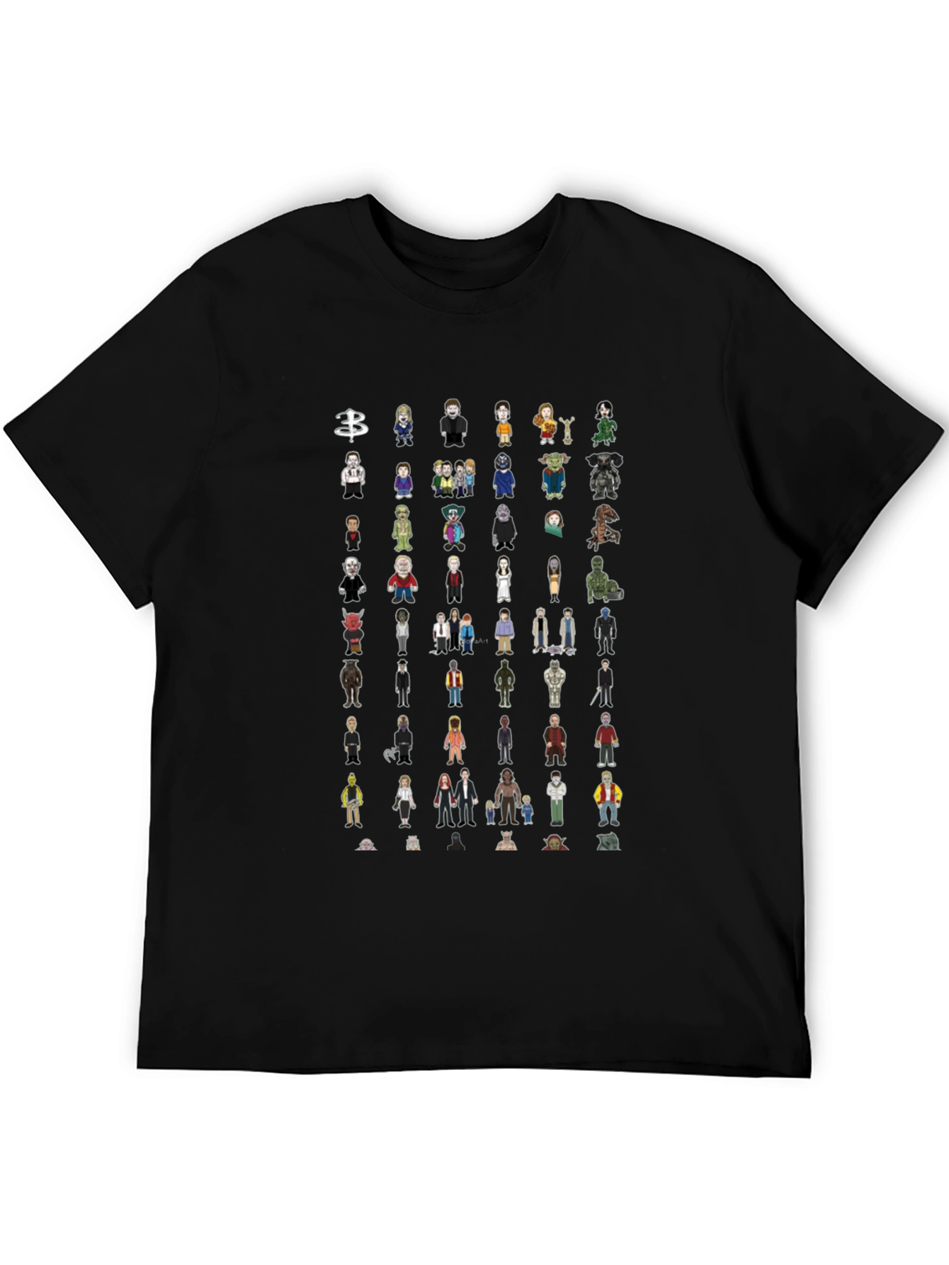 Character Mashup Black T-Shirt