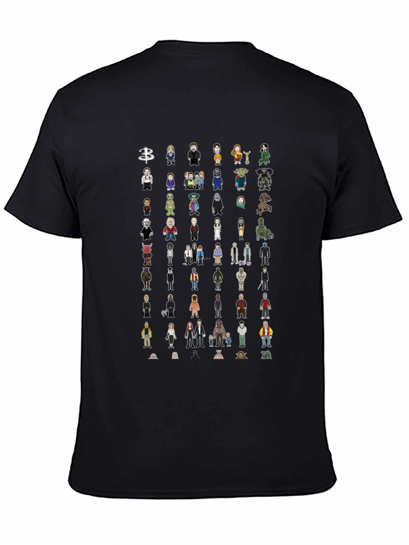 Character Mashup Black T-Shirt