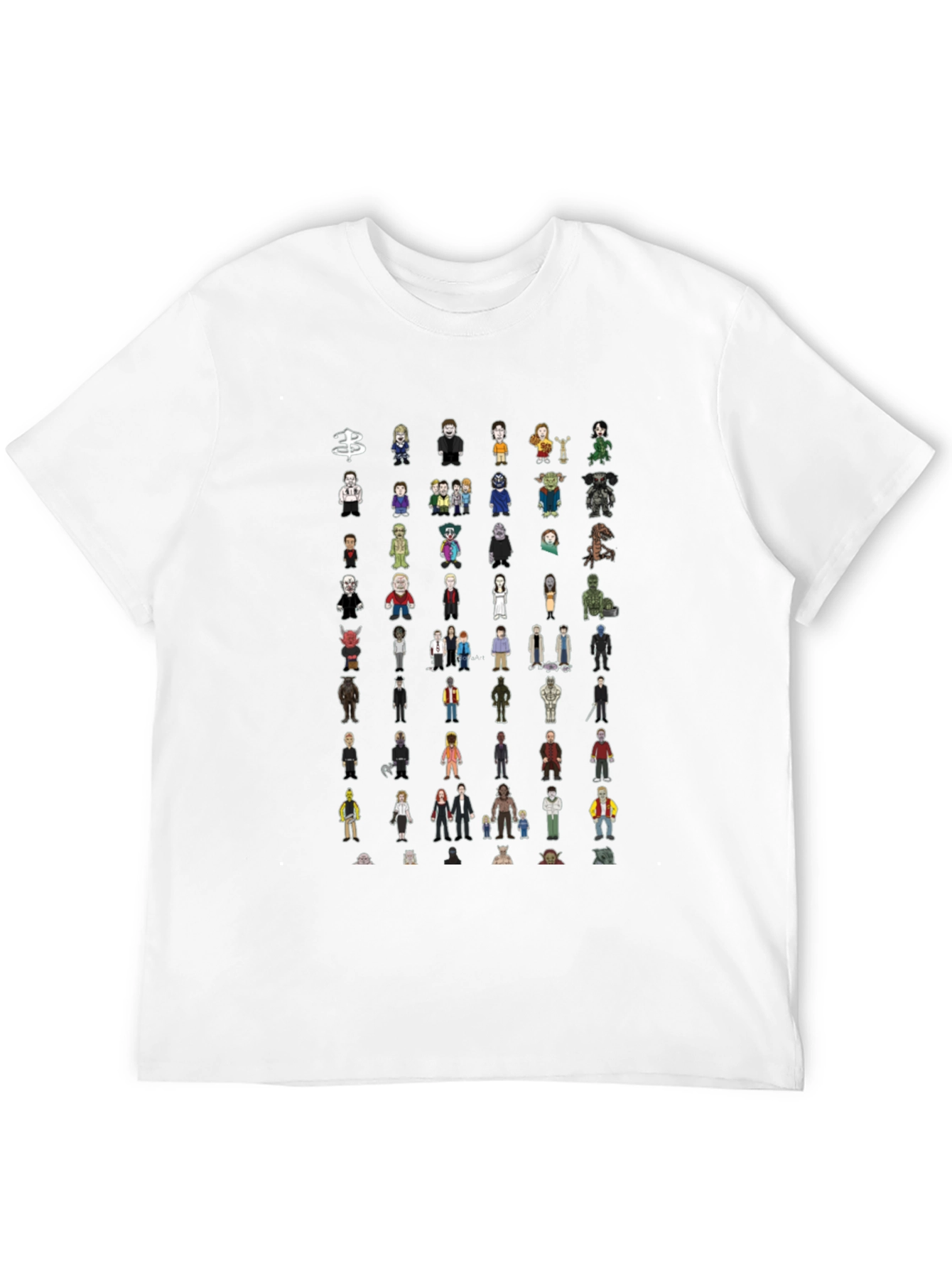 Character Mashup Black T-Shirt