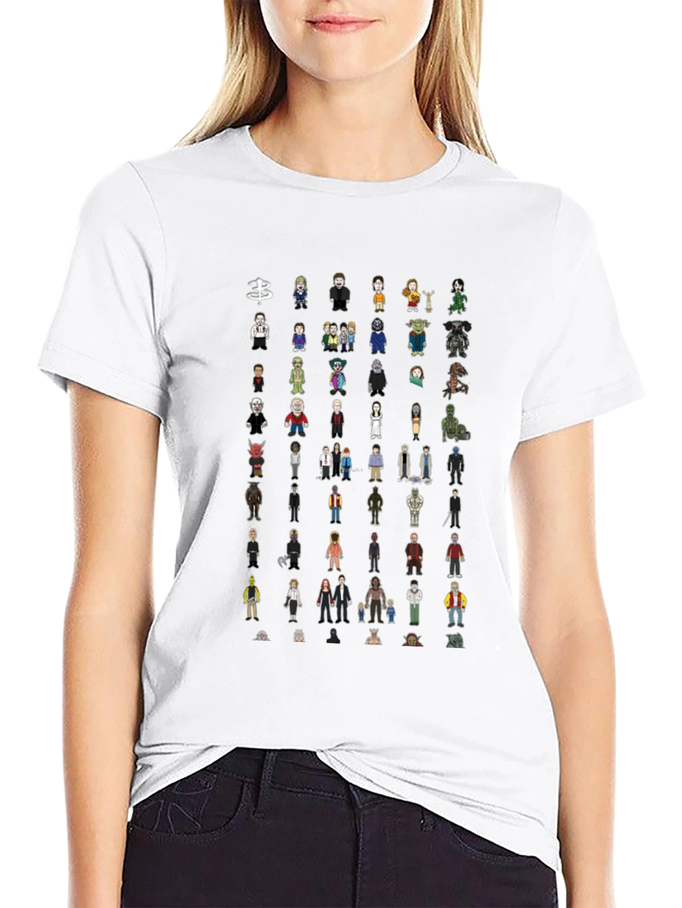 Character Mashup Black T-Shirt