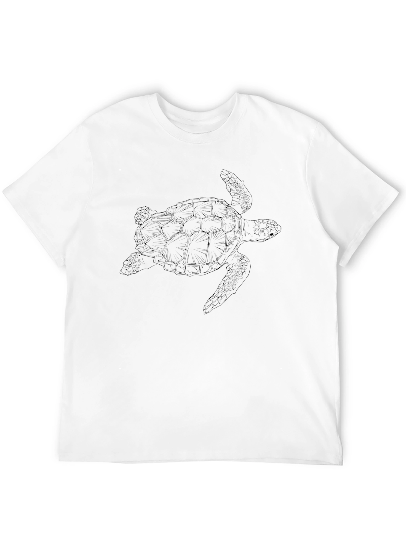 Mens Black Turtle Graphic Tee