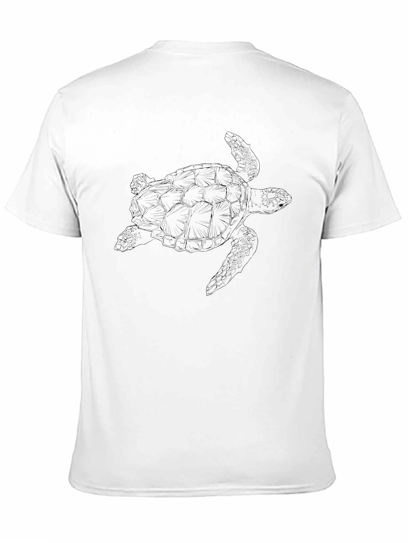 Mens Black Turtle Graphic Tee