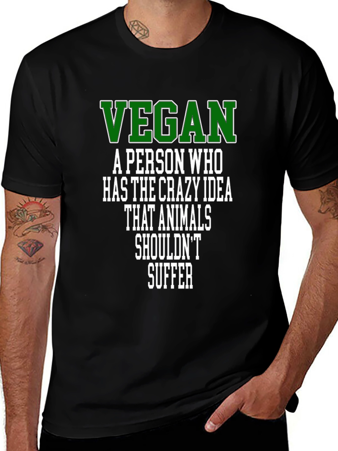 Vegan Definition Graphic Tee - Animal Rights T-Shirt