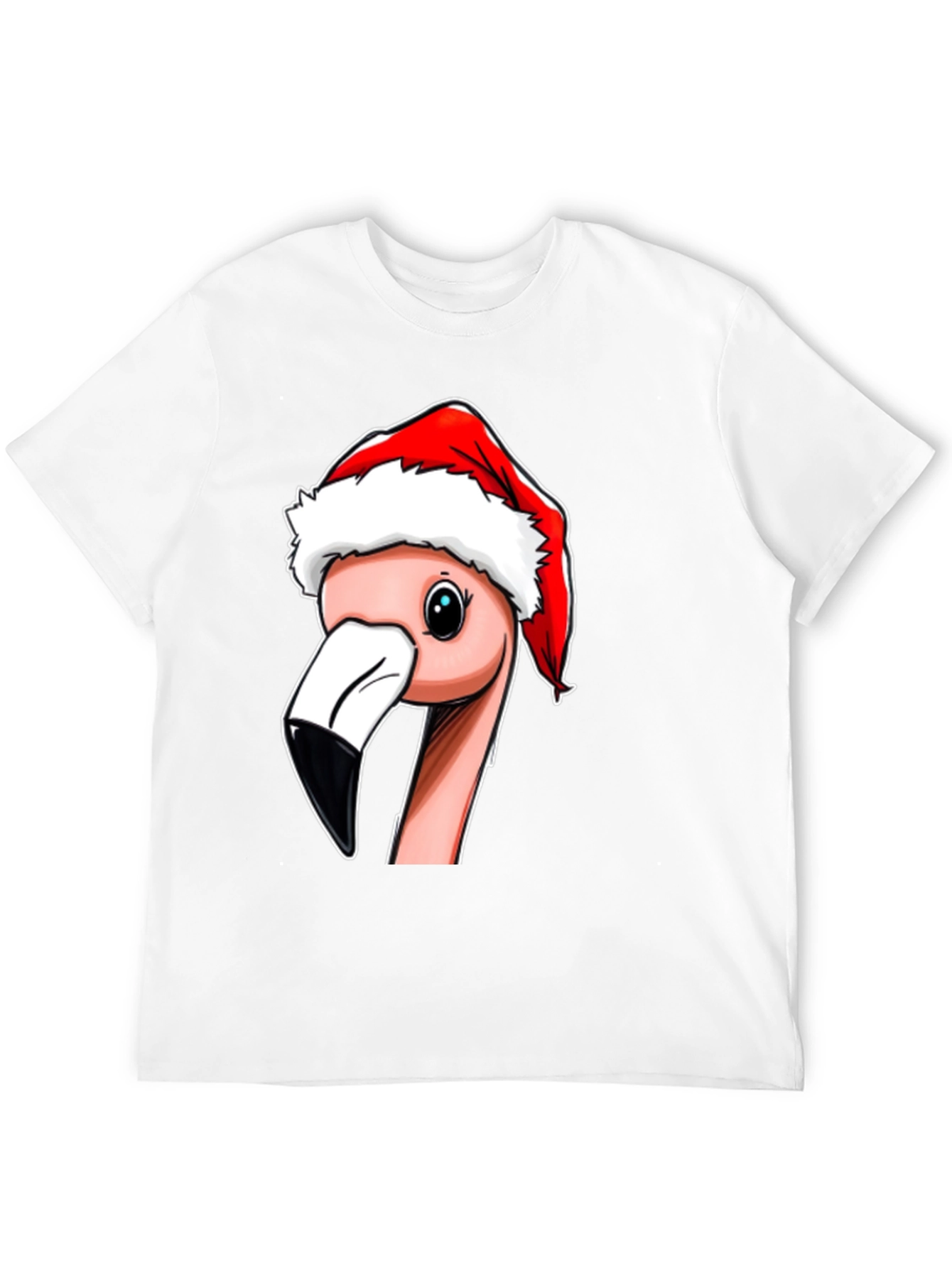 Christmas Flamingo T-Shirt - Holiday Novelty Tee