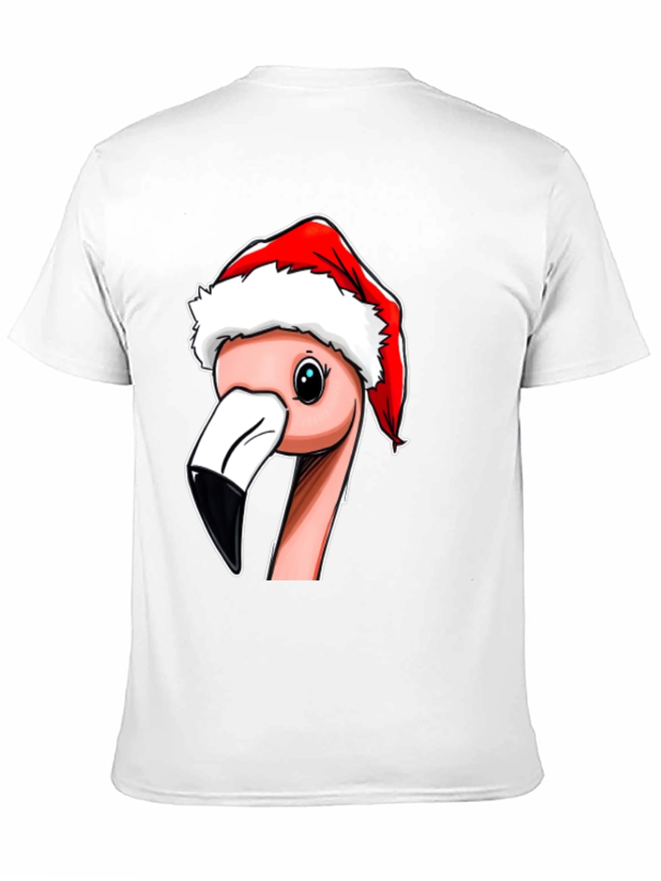 Christmas Flamingo T-Shirt - Holiday Novelty Tee