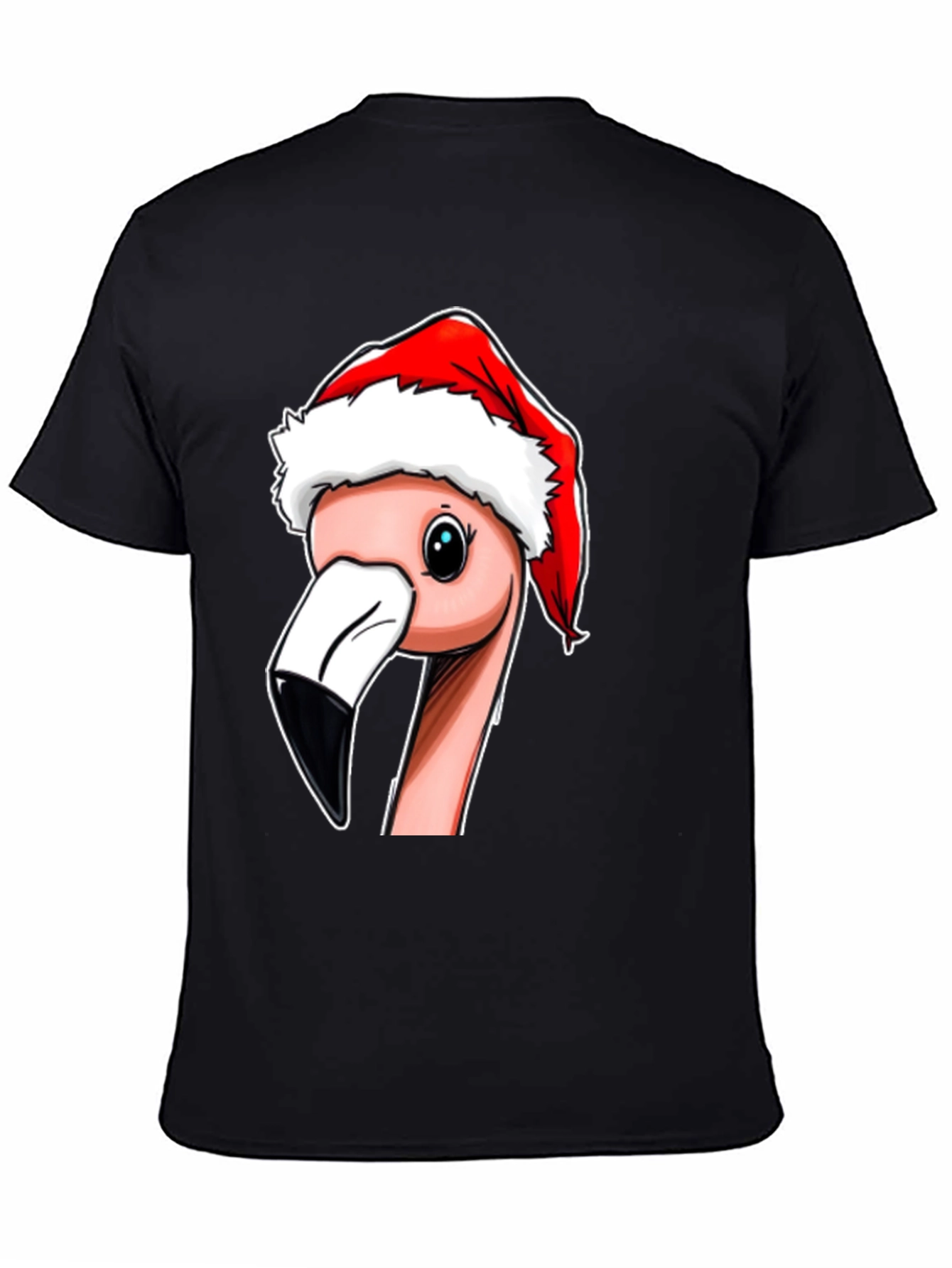 Christmas Flamingo T-Shirt - Holiday Novelty Tee