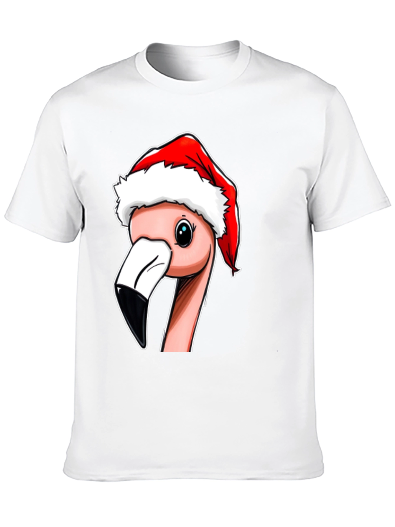 Christmas Flamingo T-Shirt - Holiday Novelty Tee