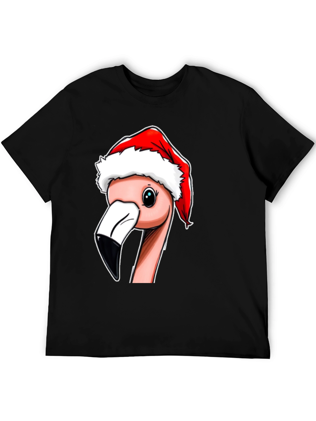 Christmas Flamingo T-Shirt - Holiday Novelty Tee