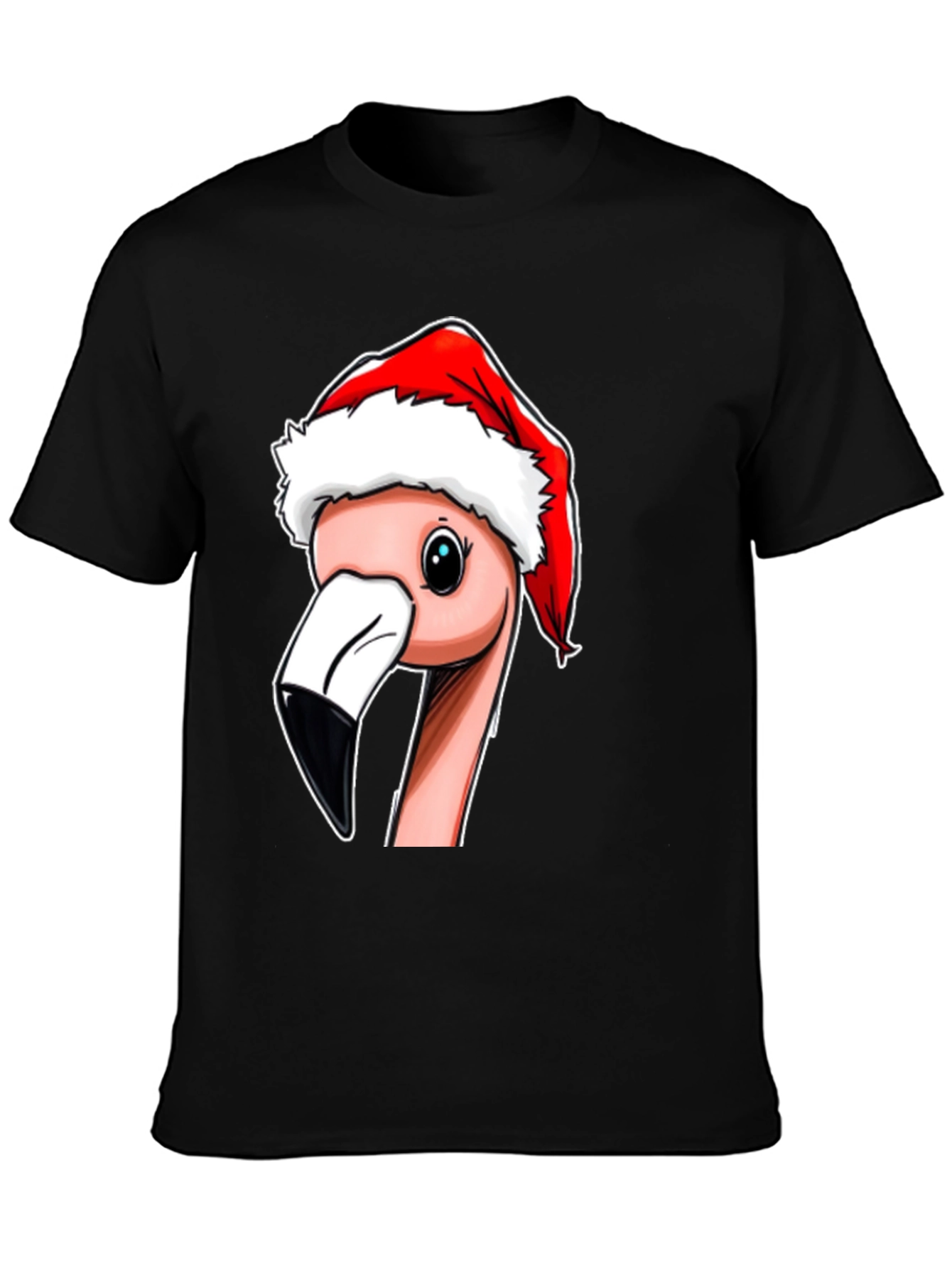 Christmas Flamingo T-Shirt - Holiday Novelty Tee
