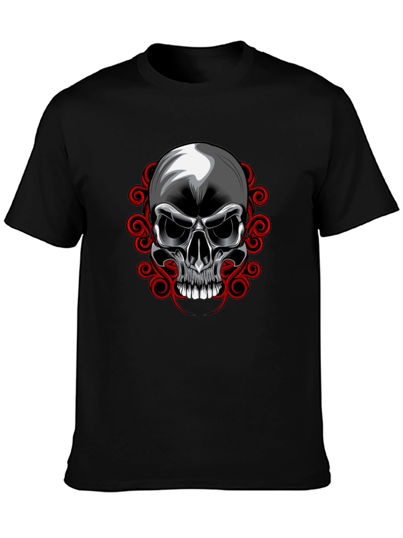 Skull Graphic T-Shirt - Edgy Design