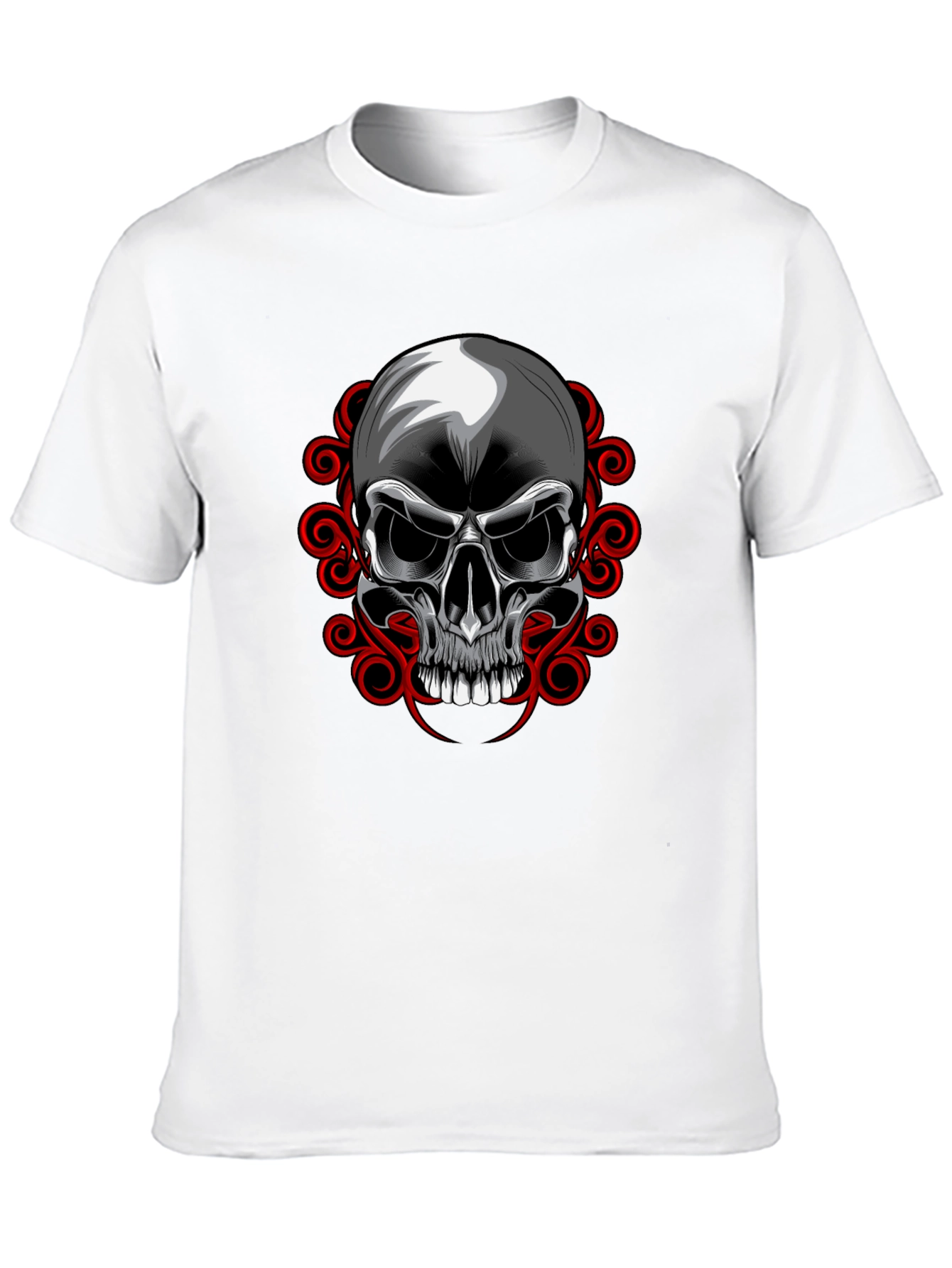 Skull Graphic T-Shirt - Edgy Design