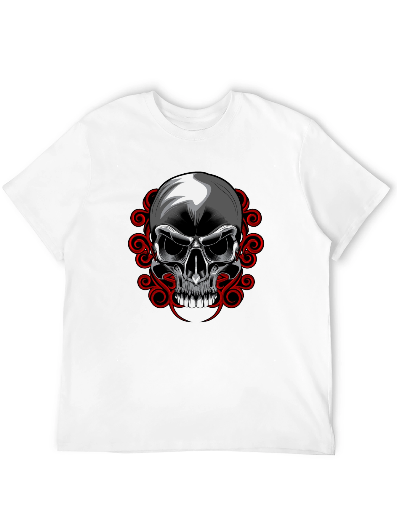 Skull Graphic T-Shirt - Edgy Design