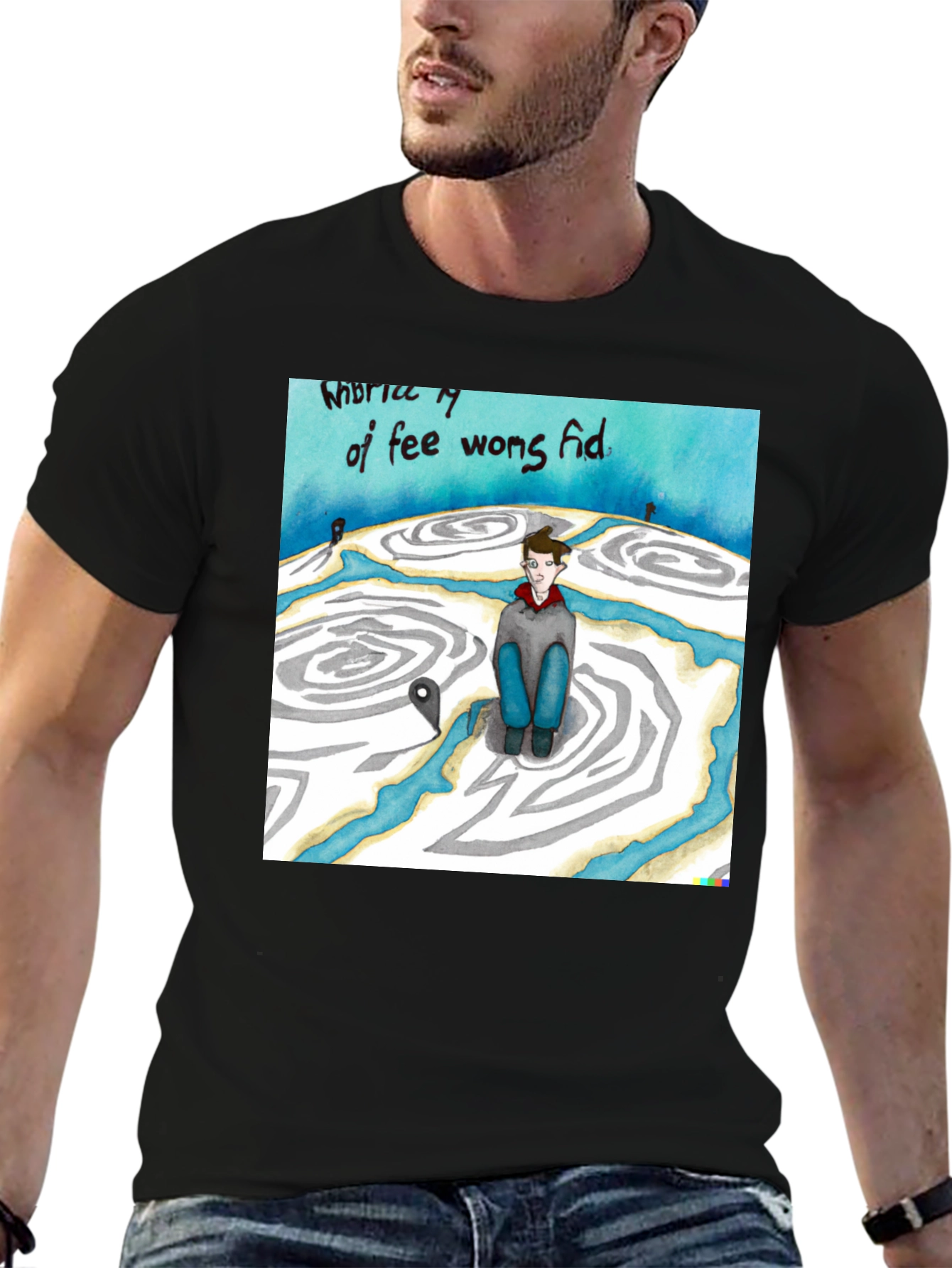 Unique Graphic Print T-Shirt