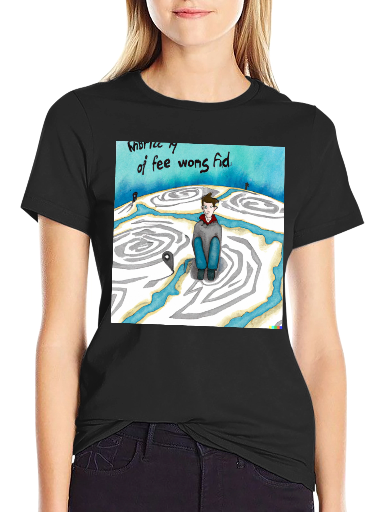 Unique Graphic Print T-Shirt
