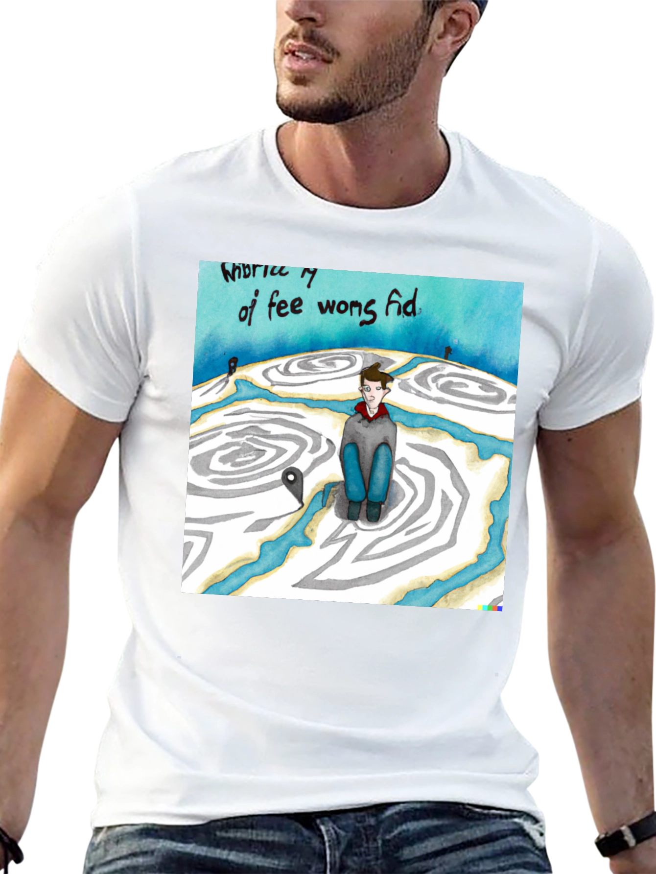 Unique Graphic Print T-Shirt