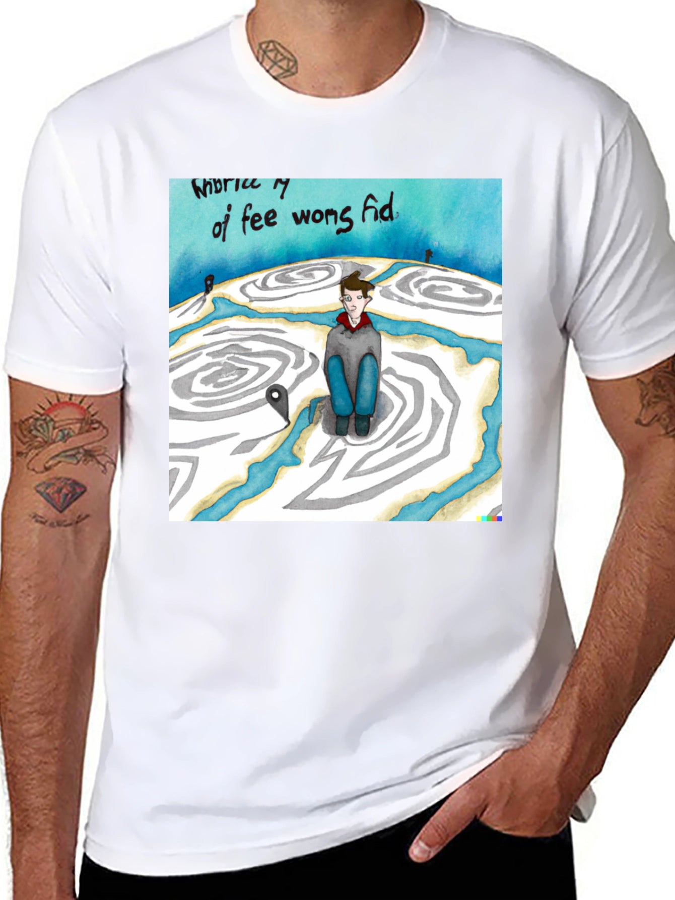 Unique Graphic Print T-Shirt