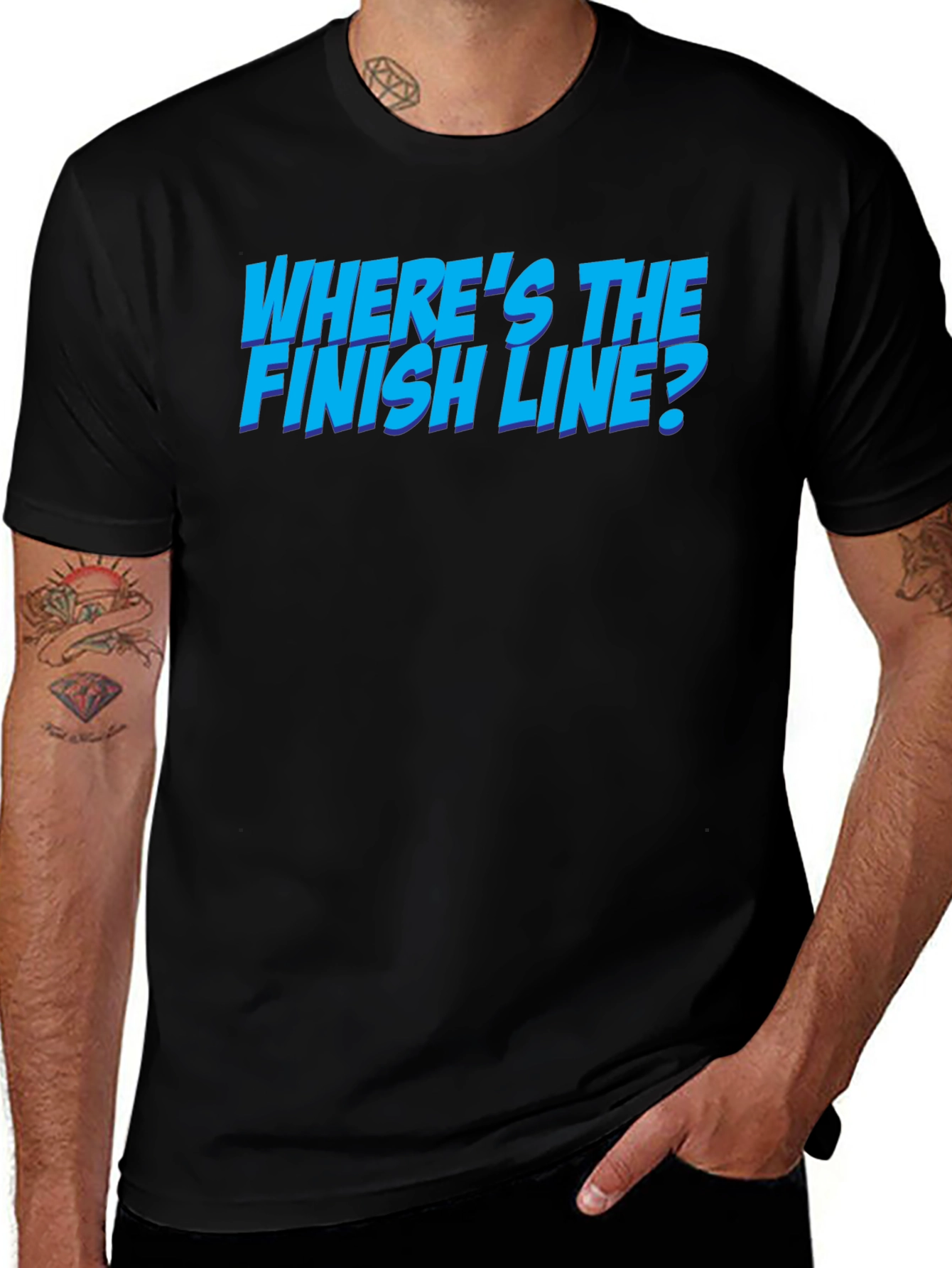 Wheres the Finish Line? Graphic T-Shirt