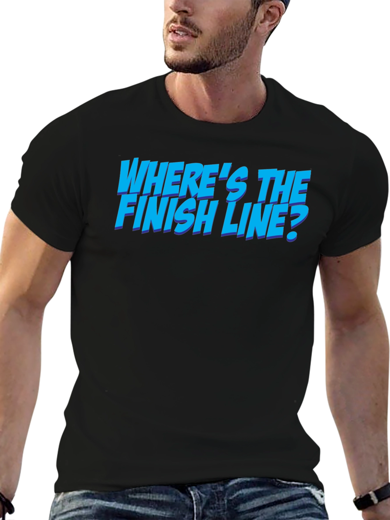 Wheres the Finish Line? Graphic T-Shirt